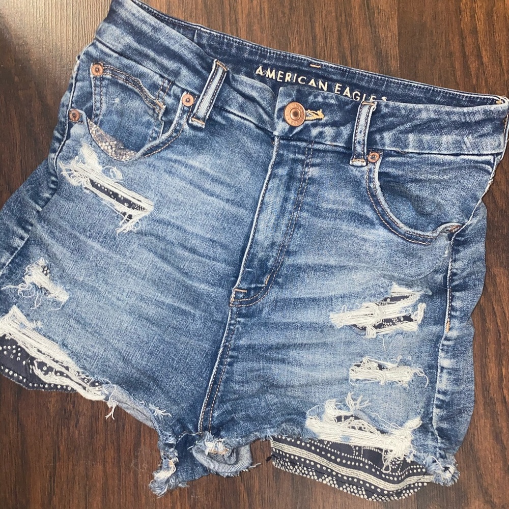 High rise American eagle Jean shorts